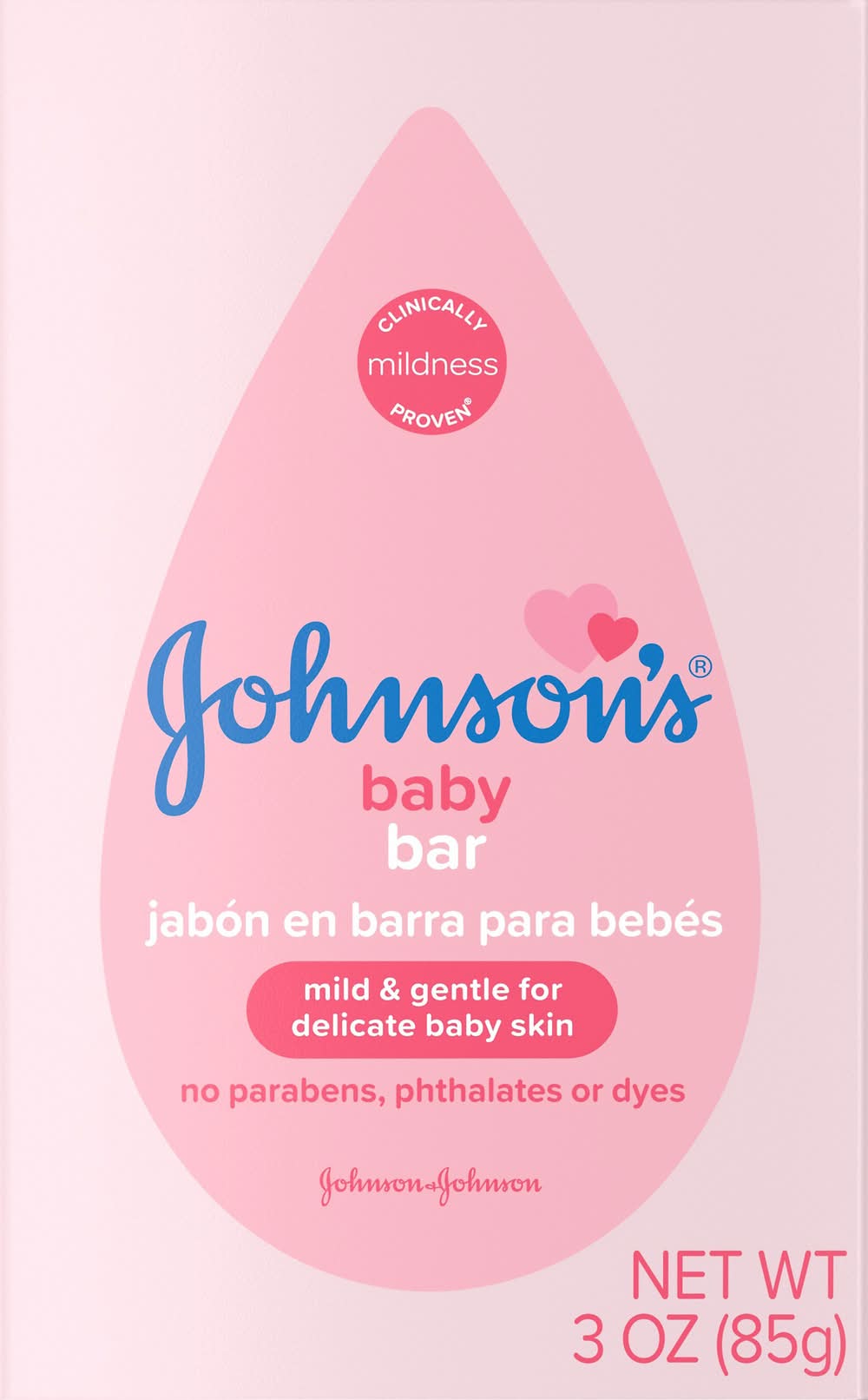 Johnson's Baby Bar Mild & Gentle For Delicate Baby Skin (3 oz)