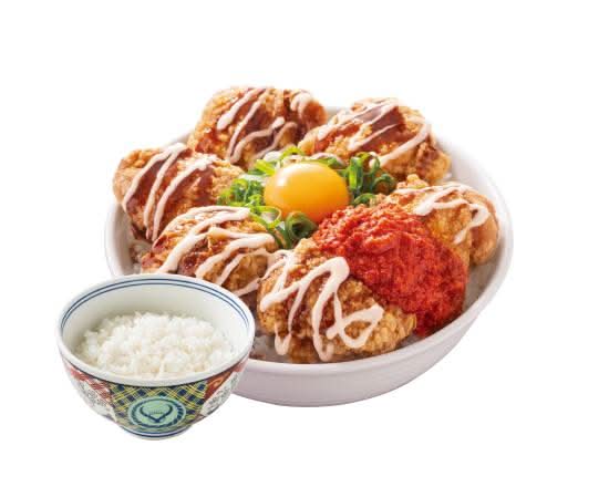 にんにくマシマシから揚げ超特盛丼