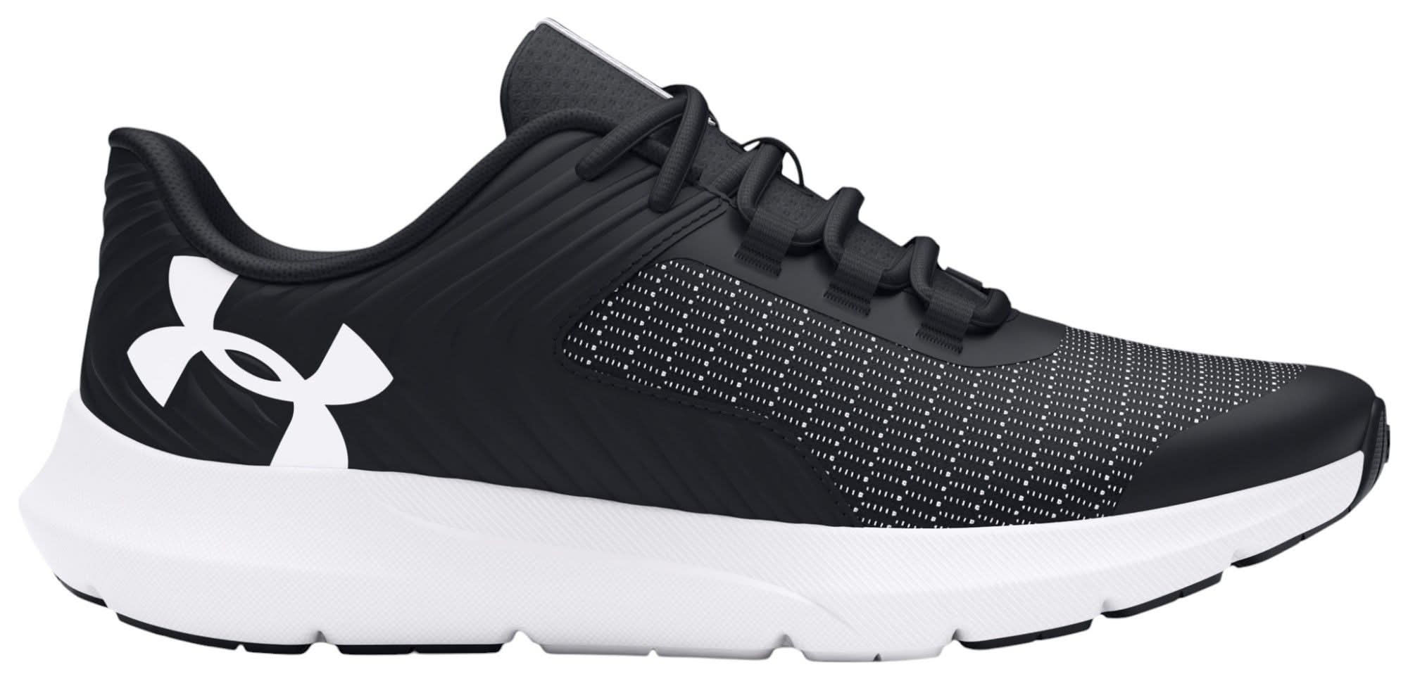 Under Armour Kids' Grade School Outhustle 2 Shoes (Black/White, 6.0)