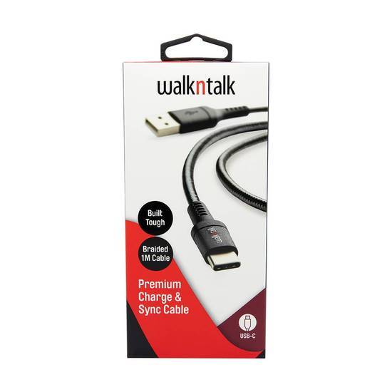 Walk N Talk Cabl USB-C Black