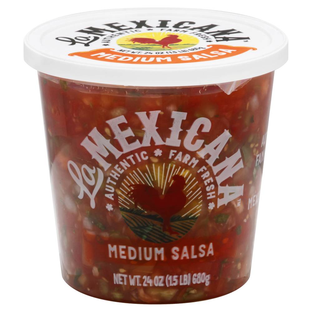 La Mexicana Authentic Farm Fresh Medium Salsa (24 oz)