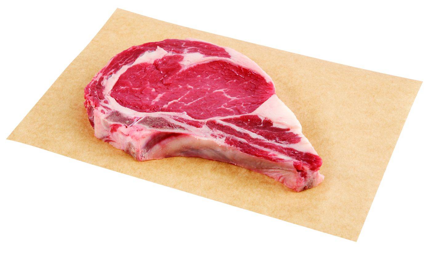 Raley'S Beef Rib Eye Steak Bone-In Per Pound