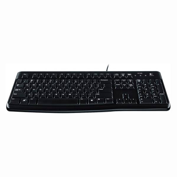 Logitech K120 Wired Keyboard For Windows Usb Plug-And-Play Full-Size Spill-Resistant