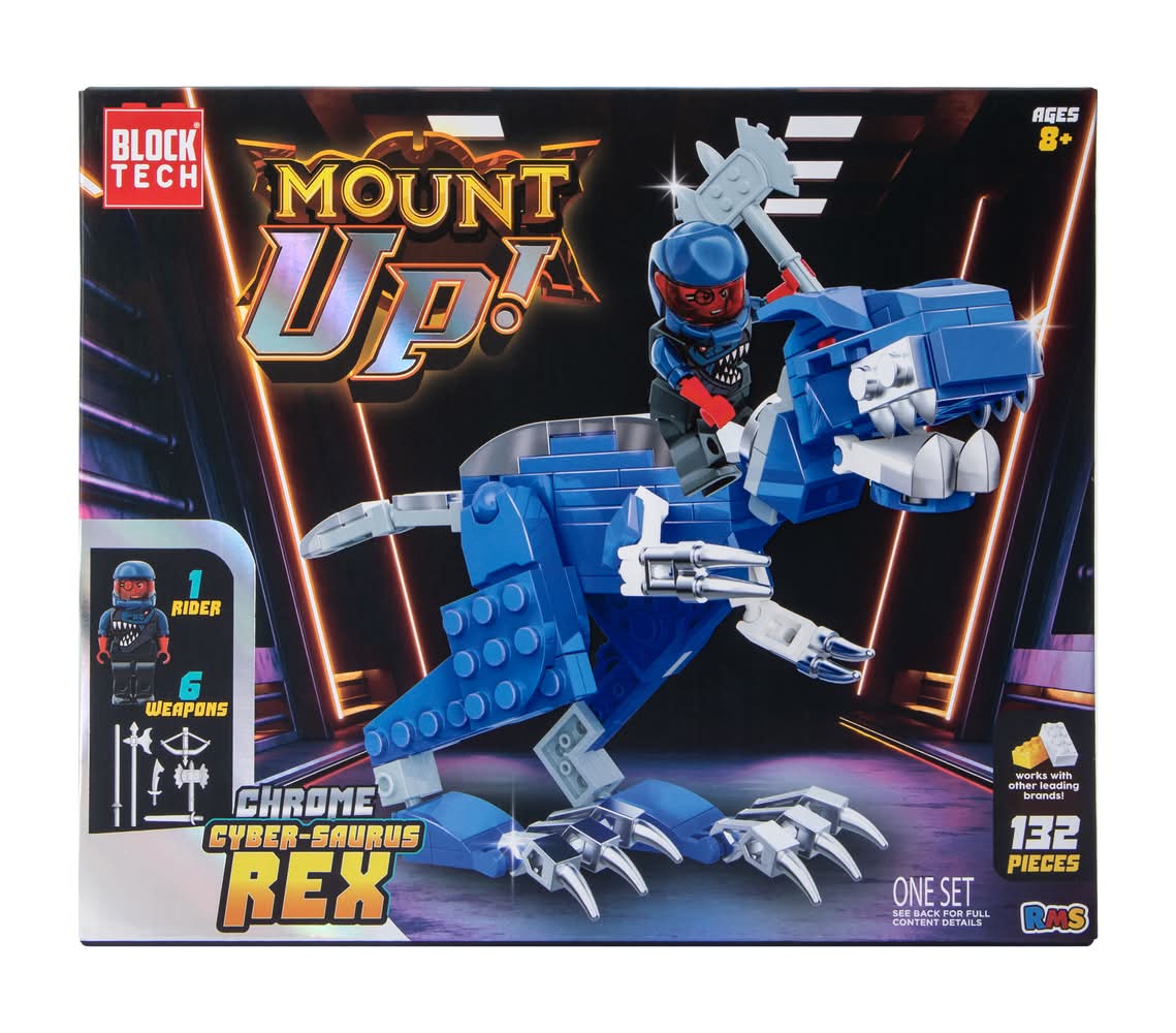 Block Tech® Mount Up! Chrome Set Dino