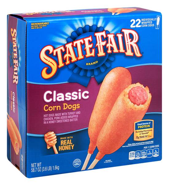 State Fair Classic Corn Dogs With Real Honey (22 ct)