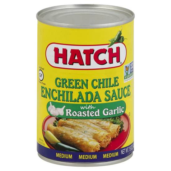 Hatch Green Chile Enchilada Sauce With Roasted Garlic