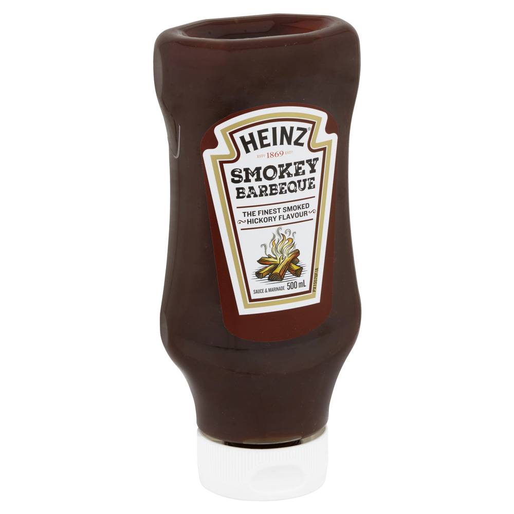 Heinz Smokey Barbecue Sauce, Finest Smoked Hickory (500mL)