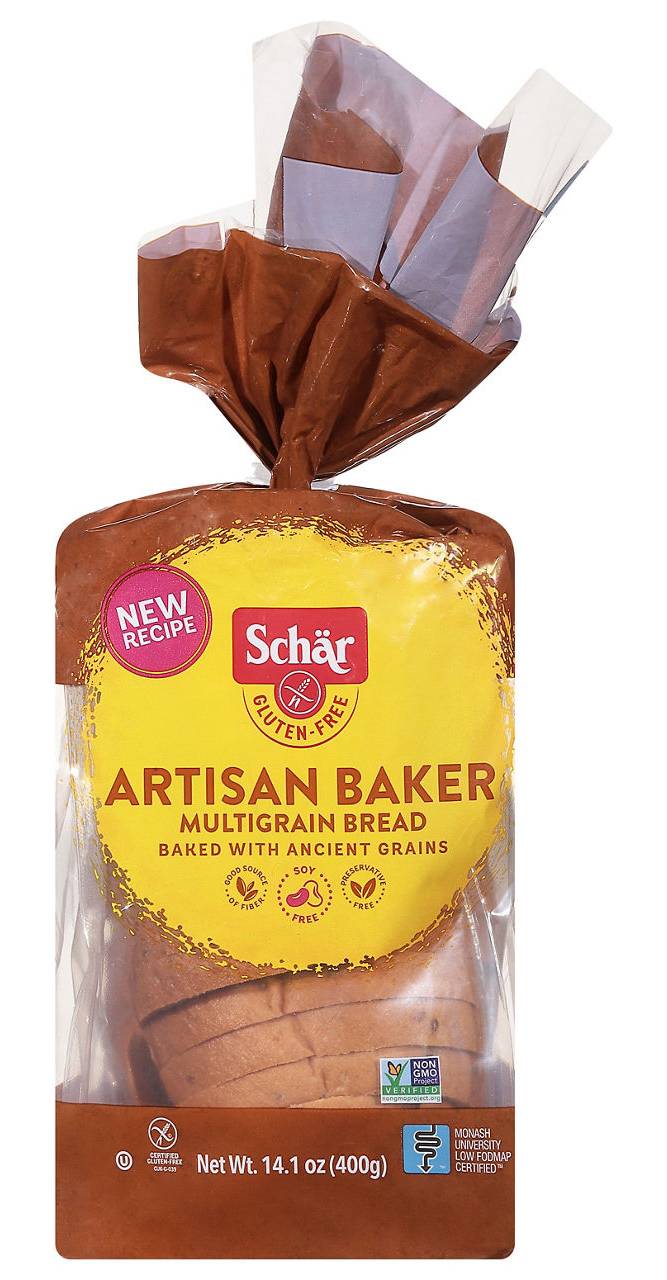 Schar Bread, Gluten-Free, Multigrain, Artisan Baker