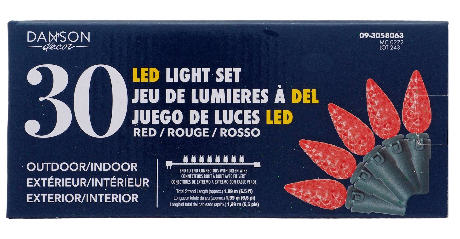 Danson Decor Christmas Outdoor & Indoor Led Lights (30 ct)