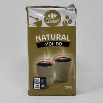 Café molido natural · Carrefour (250 g)
