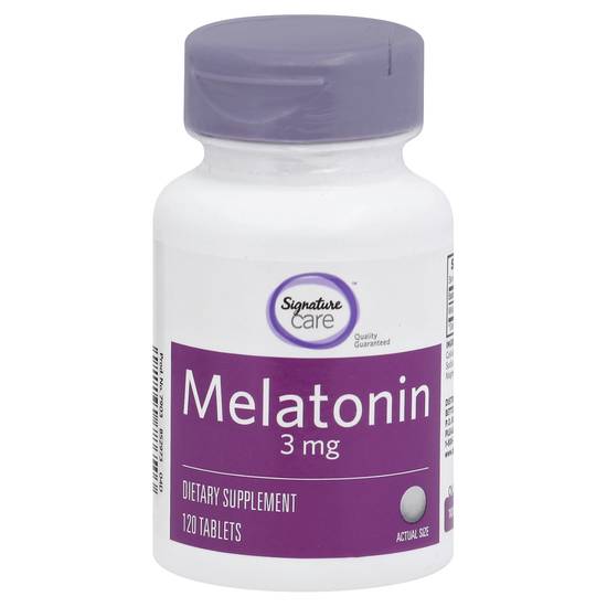 Signature Care Melatonin 3mg Sleep Aid (120 ct)