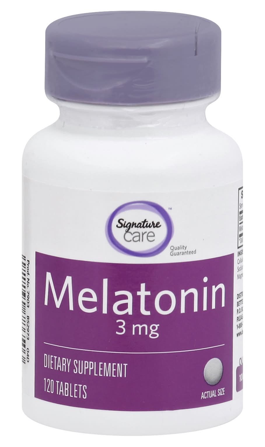 Signature Care Melatonin 3mg Sleep Aid (4.3 oz, 120 ct)