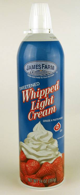 James Farm - Whipped Cream Aerosol - 14 oz Can