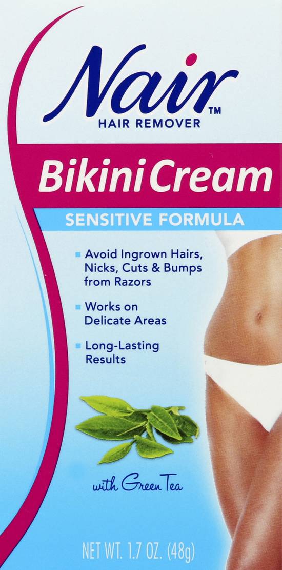 Nair Sensitive Formula Bikini Cream With Green Tea Hair Remover