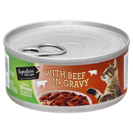 Signature Pet Care Cat Food Beef in Gravy (5.5 oz)