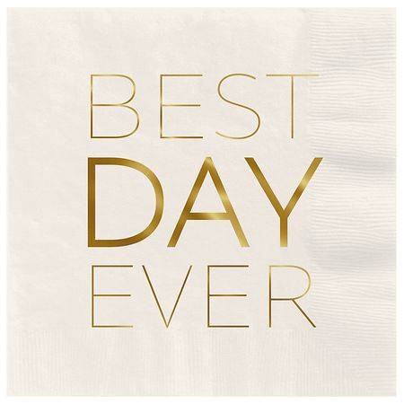 Hallmark Cocktail Napkins ("Best Day Ever") - 16.0 ea