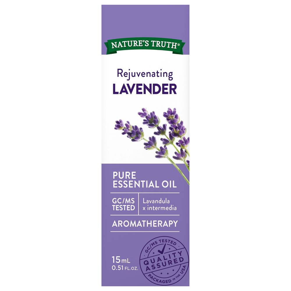 Nature's Truth Lavender Rejuvenating Aromatherapy 100% Pure Essential Oil (15 ml)