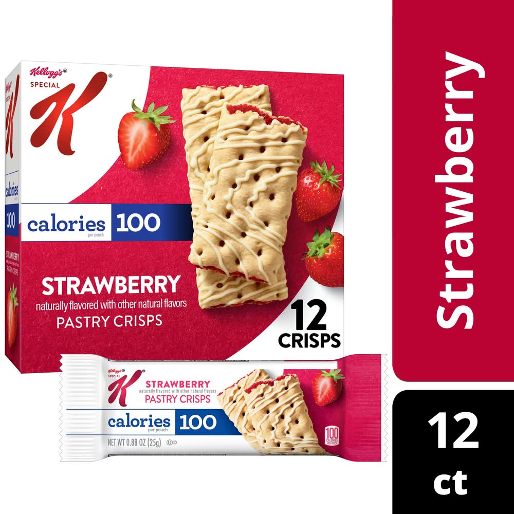 Kellogg's Special K Pastry Crisps, Strawberry (12 x 0.88 oz)