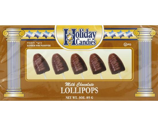 Holiday Candies · Milk Chocolate Lollipops (3 oz)