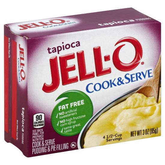 Jell-O Fat Free Cook & Serve Tapioca Pudding (3 oz box)