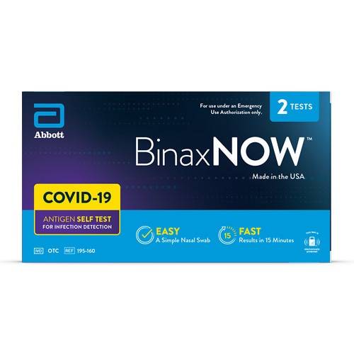 BinaxNOW COVID-19 Antigen Self Test - 2.0 ea