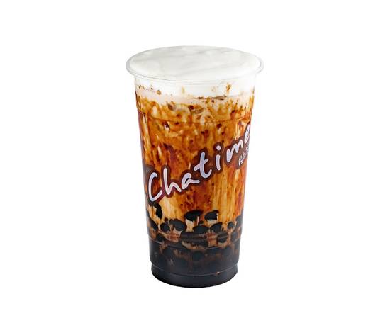 [COLD] Brown Sugar Pearl Crema Oat Milk