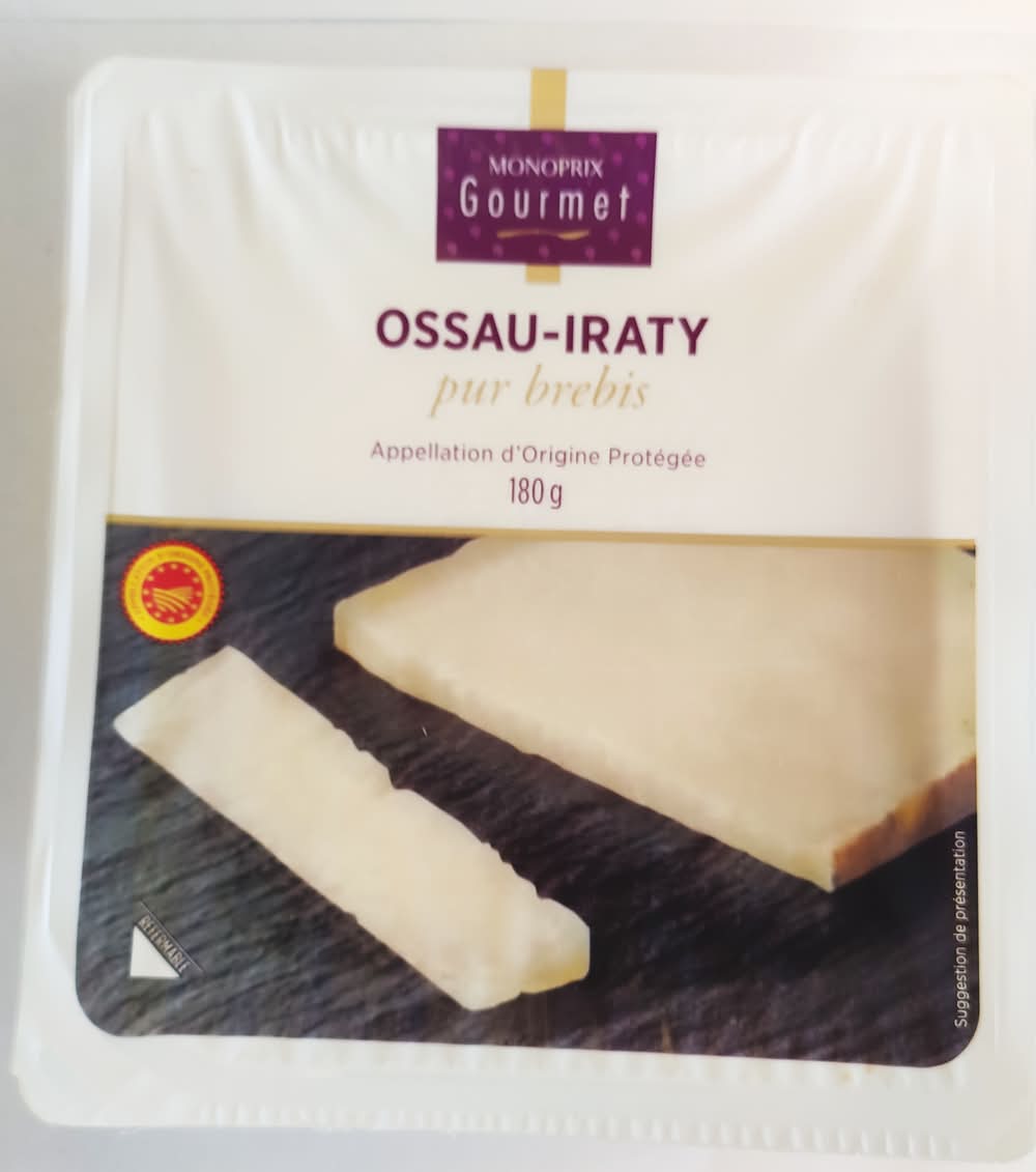Monoprix - Ossau-iraty fromage pur brebis aop (180g)