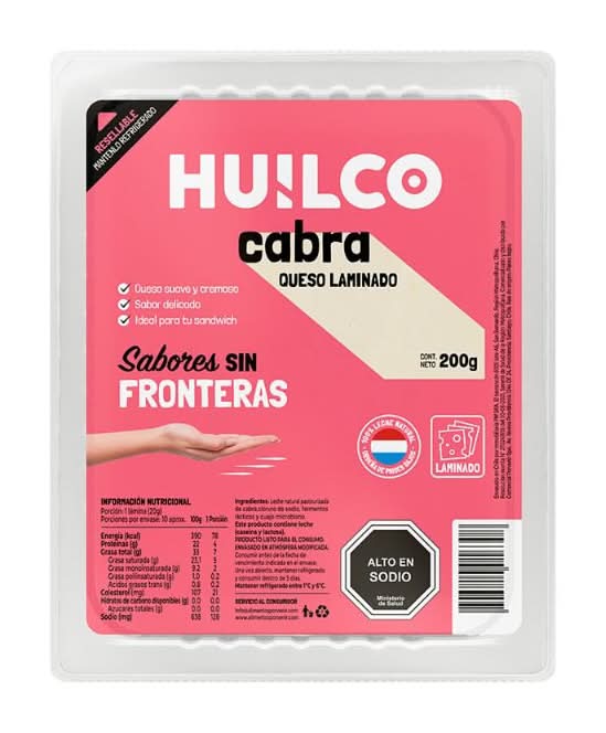 Huilco · Queso de cabra laminado (12 un)