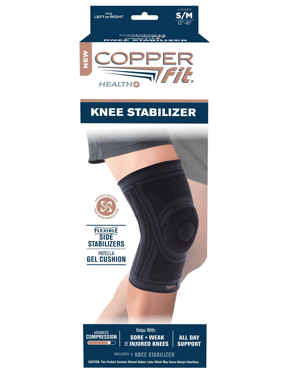 Copper Fit Knee Stabilizer (unisex/12 in - 16 in (s\m))