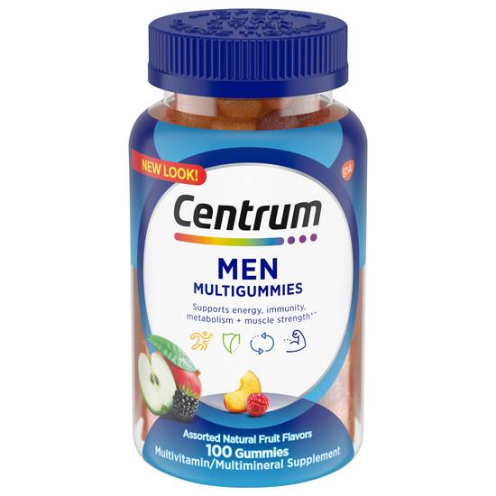Centrum Natural Fruit Flavors Men Multigummies (100 ct)