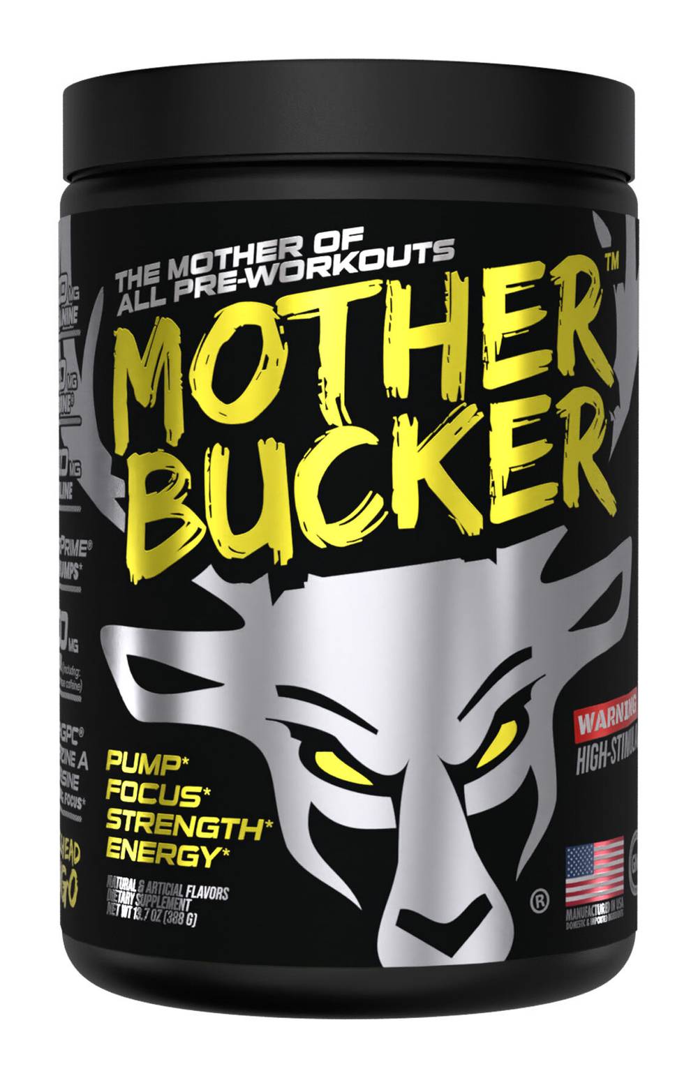 Bucked Up Nootropic Pre-Workout Musclehead Mango (13.7 oz)