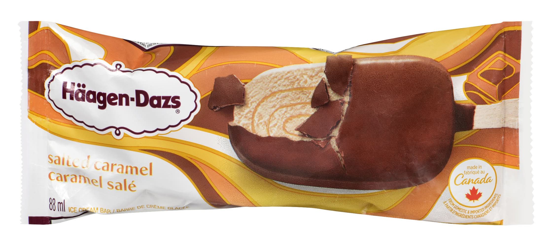 Häagen-dazs barre de crème glacée - ice cream bar, caramel salé (88ml)