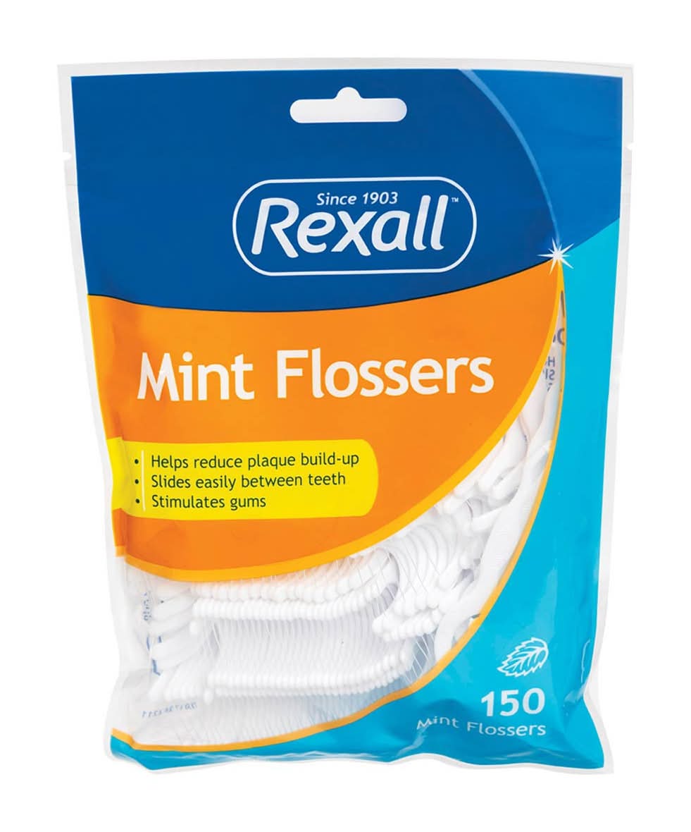 Rexall Dental Flossers, Mint (150 ct)