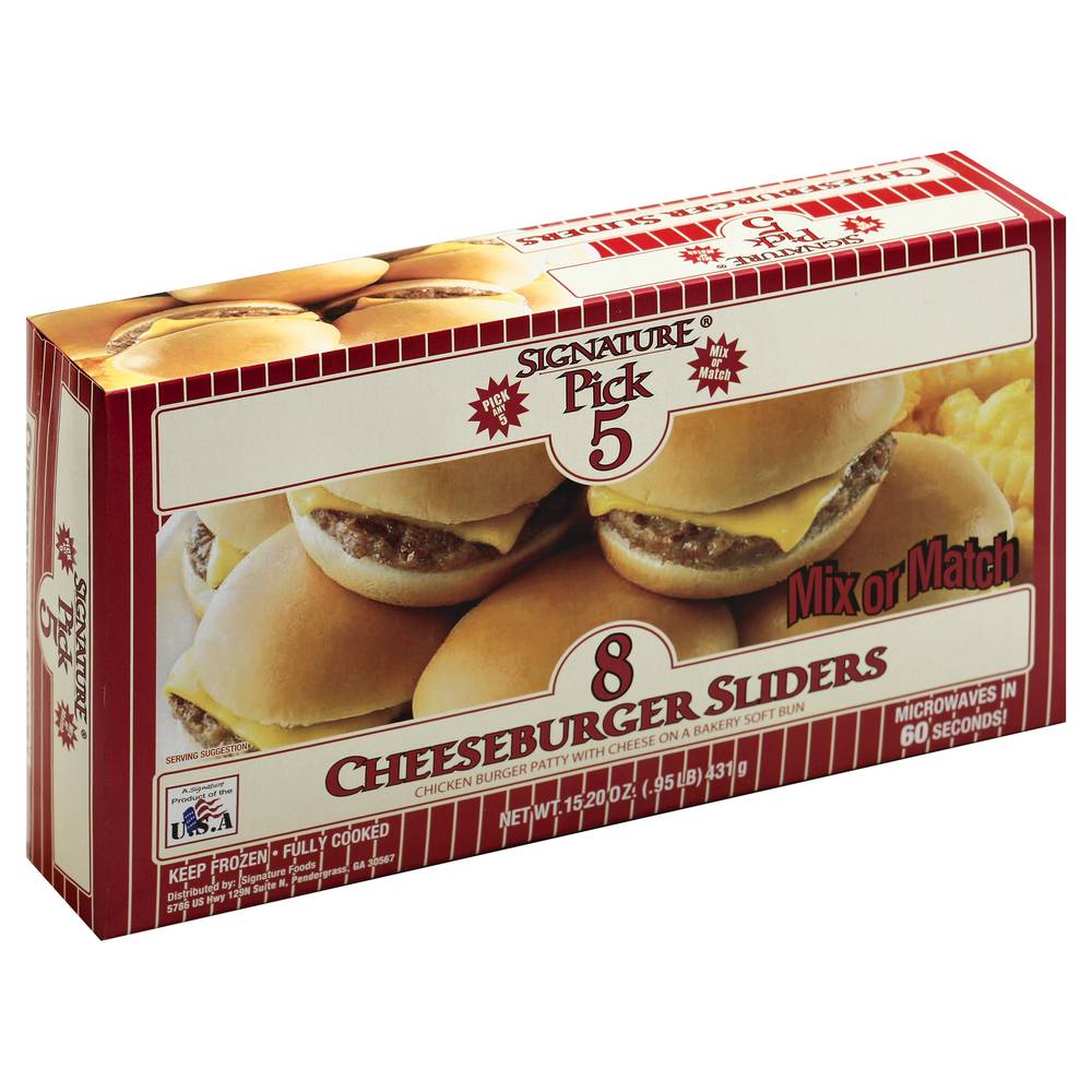 Signature Pick 5 Cheeseburger Sliders (8 ct)