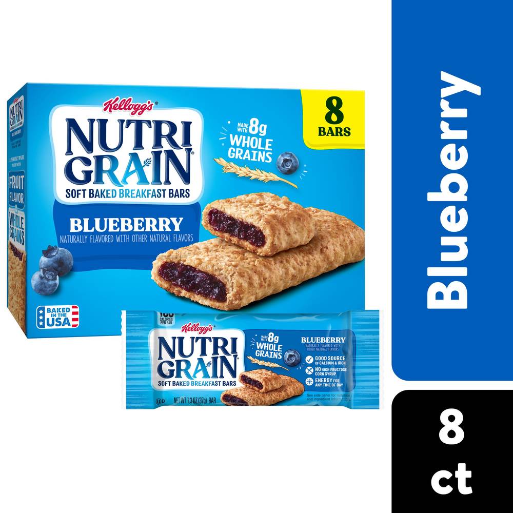 Nutri-Grain Soft Baked Blueberry Breakfast Bars (8 ct)