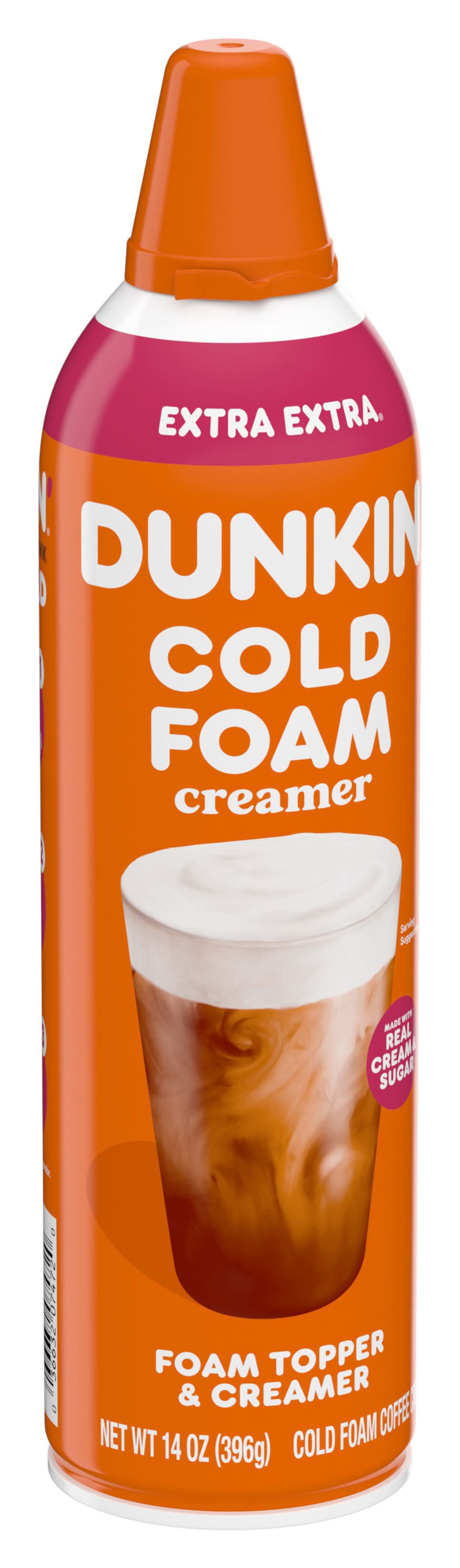 Dunkin' Extra Cold Foam Coffee Creamer Delivery Near Me Order