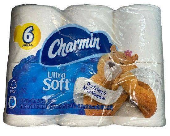 Charmin Ultra Soft Toilet Paper 6 Jumbo Rolls tissues