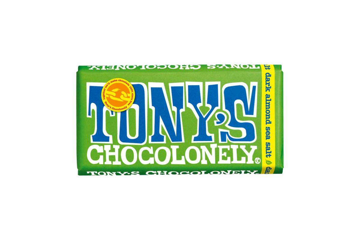 Tony's Chocolonely Dark Almond Sea Salt 180g (Vegan)