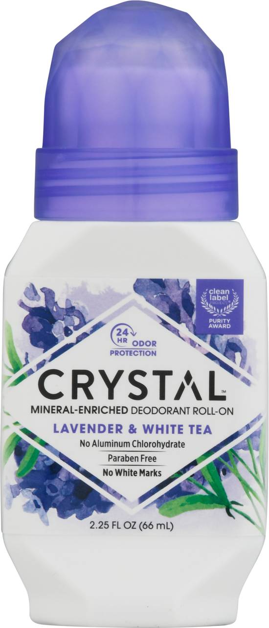 Crystal Lavender & White Tea Deodorant Roll-On