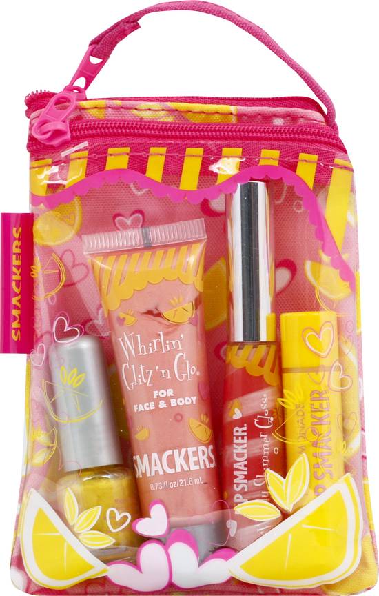 Smackers Pink Lemonade Lip Nail and Body Collection Gift Bag