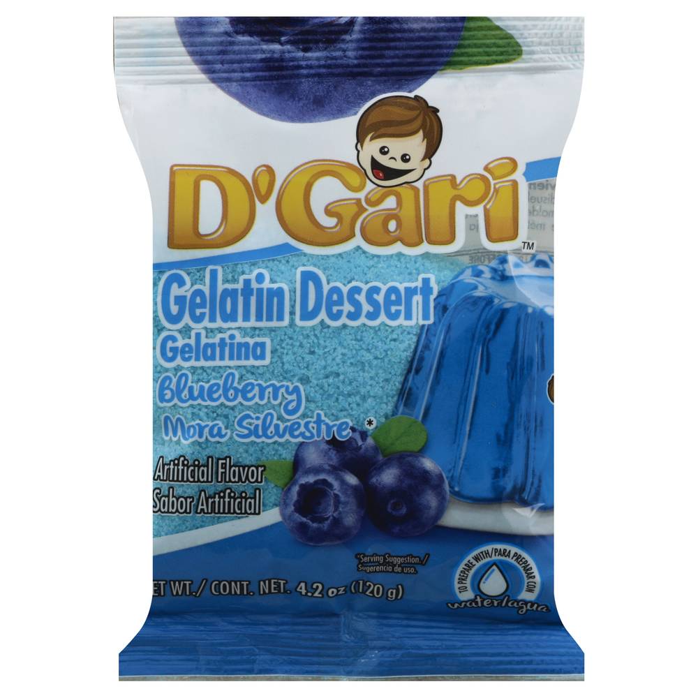 D'Gari Blueberry Gelatin Dessert (4.2 oz)