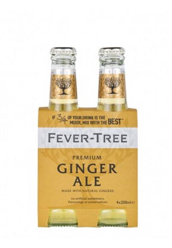 Fever Tree - Fever-tree ginger ale pack (4pièces, 200ml)