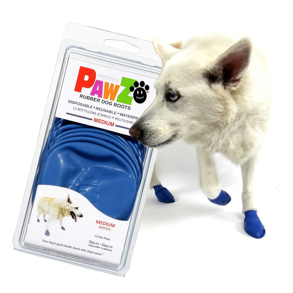 PawZ® Rubber Dog Boots (Color: Assorted, Size: Medium)