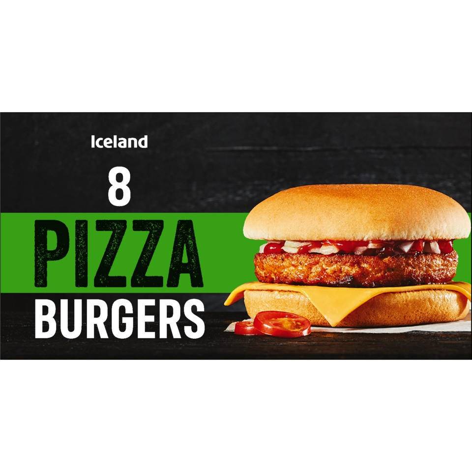 Iceland 8 Pack Pizza Burgers