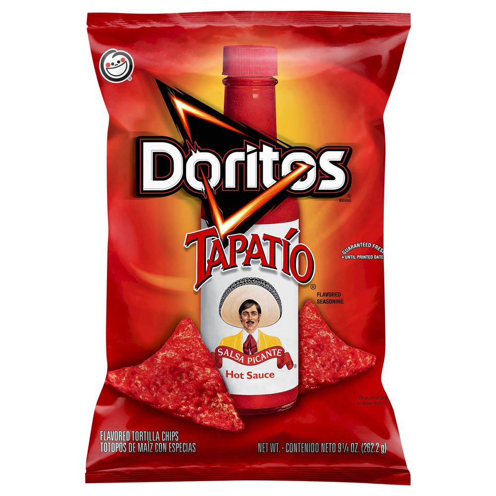 Doritos Hot Sauce Tortilla Chips, Tapatio (9.25 oz)