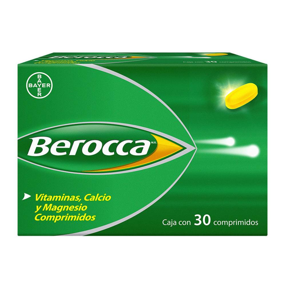 Bayer berroca vitaminas, calcio y magnesio comprimidos (caja 30 piezas)