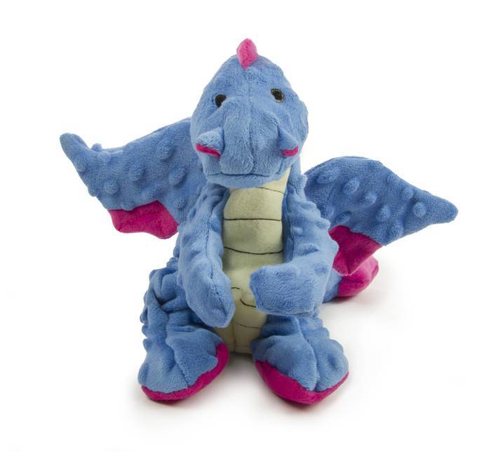 Go Dog Godog Dragons Chew Guard Dog Toy, Periwinkle, Large