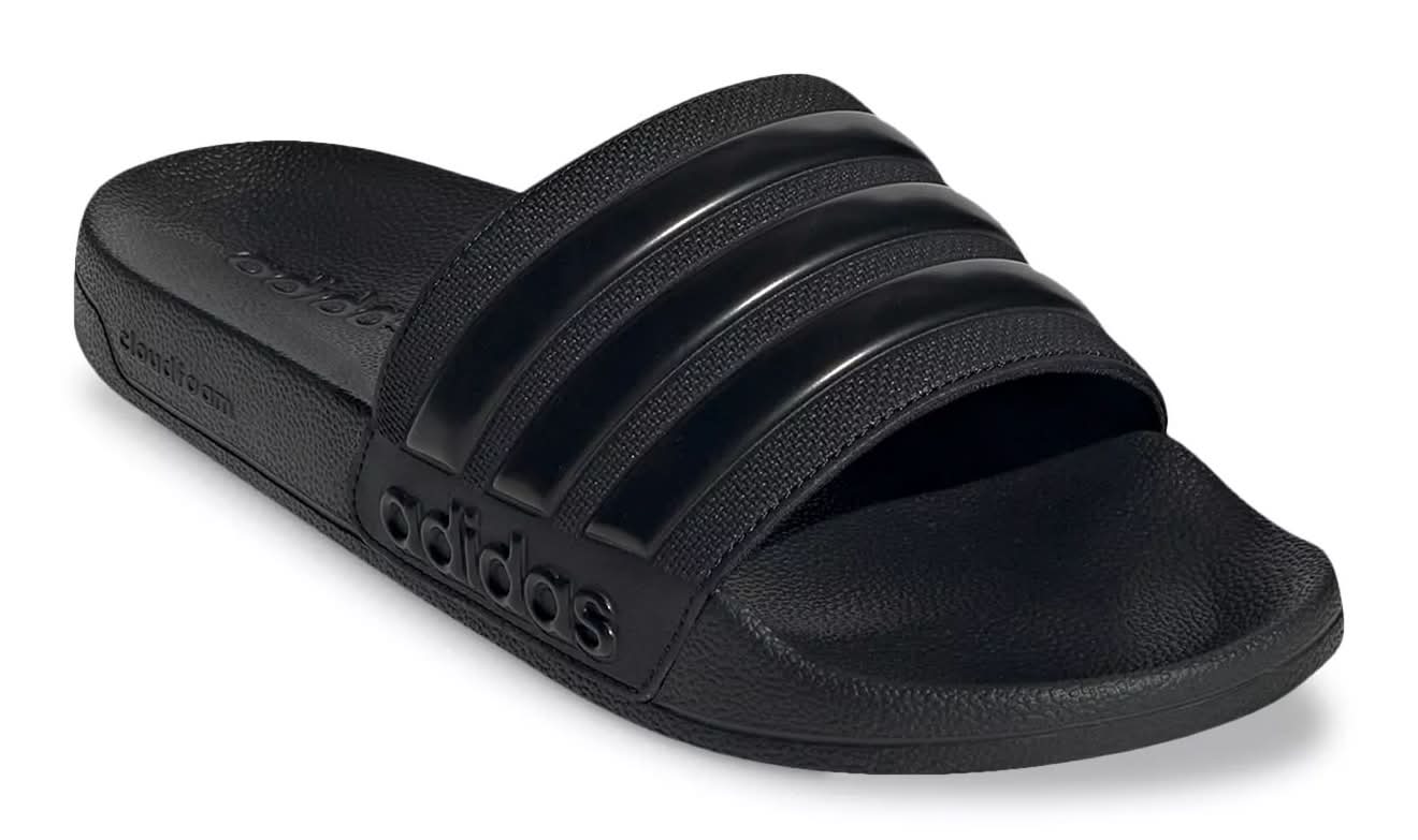 Adidas Adilette Shower Slide Sandal (Black Medium - Women's 10 / Men's 9)