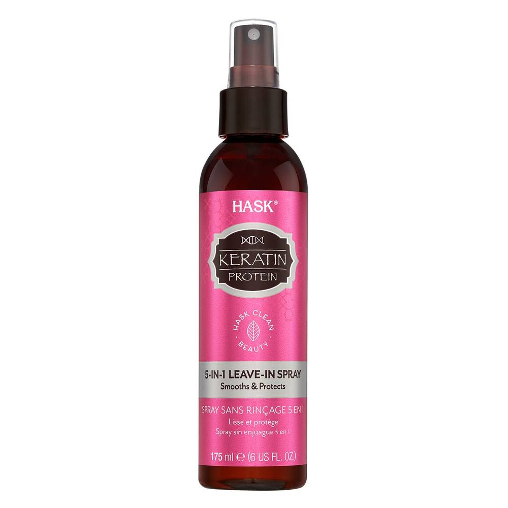 HASK Keratin Smooth 5-in-1 Leave-In Spray, 6 OZ