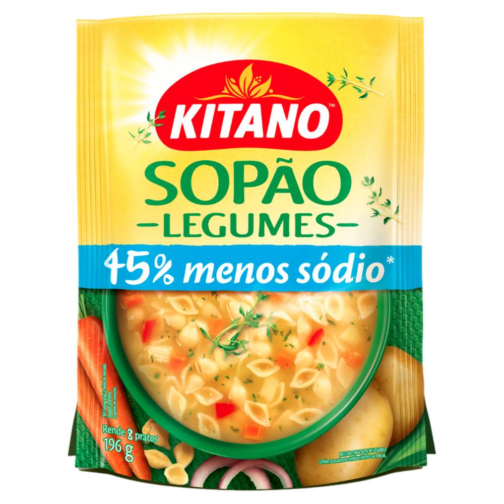 Kitano sopão de legumes com macarrão